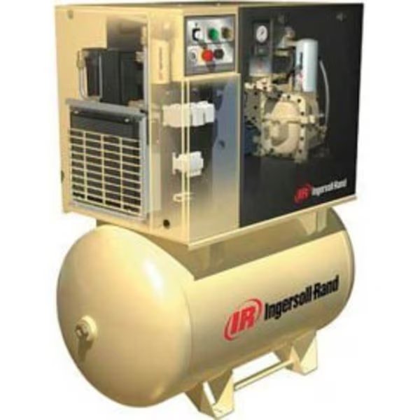 Ingersoll Rand UP6-10TAS-150, 10 HP, Rotary Screw Comp, 80 Gal, Horiz., 150 PSI, 34 CFM, 3PH 230V, Ingersoll-Rand, Mfr#: UP6-10TAS-150 230/3 80